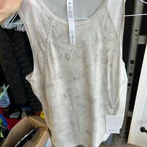 lululemon athletica sculpt Women's Cream Tank Top